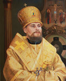 портрет Епископа Николая маслом на холсте