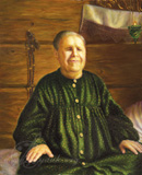 портрет Св. Матроны Московской маслом на холсте