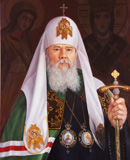 портрет патриарха Алексия II маслом на холсте