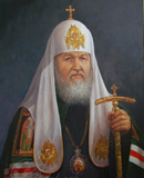 портрет патриарха Кирилла маслом на холсте